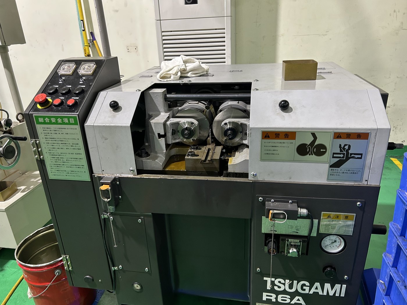 Thread rolling machine at the Philippines Plant